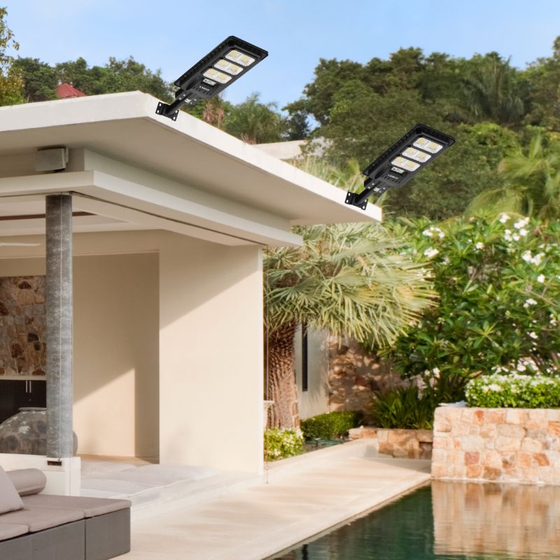 3 Pack 150 W Led solar street lights 15,000 lumens