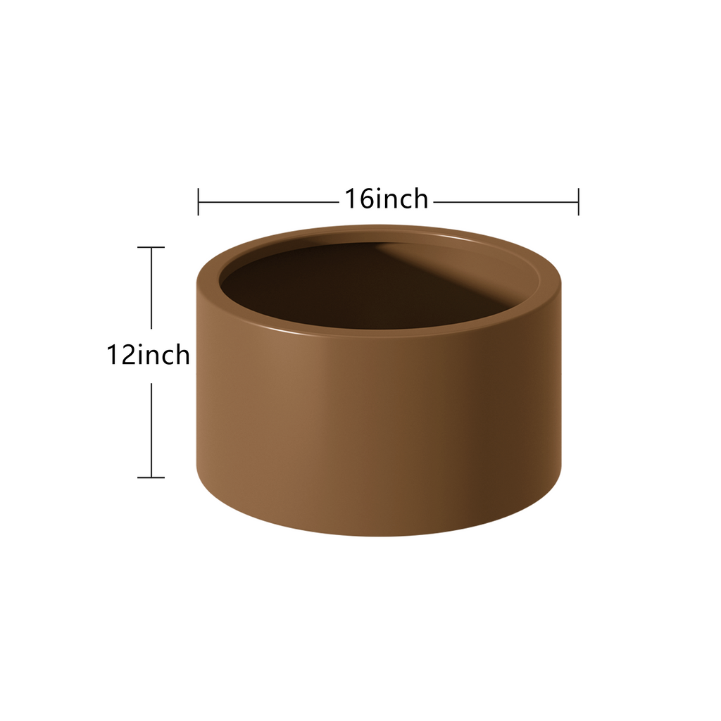 Heavy Duty Corten Steel Round Raised Garden Bed Kit – 15.5' Dia. x 12' H. – Pre-Rusted Metal Planter Box for Vegetables, Flowers, Herbs – Brown – Ideal for Outdoor Gardening