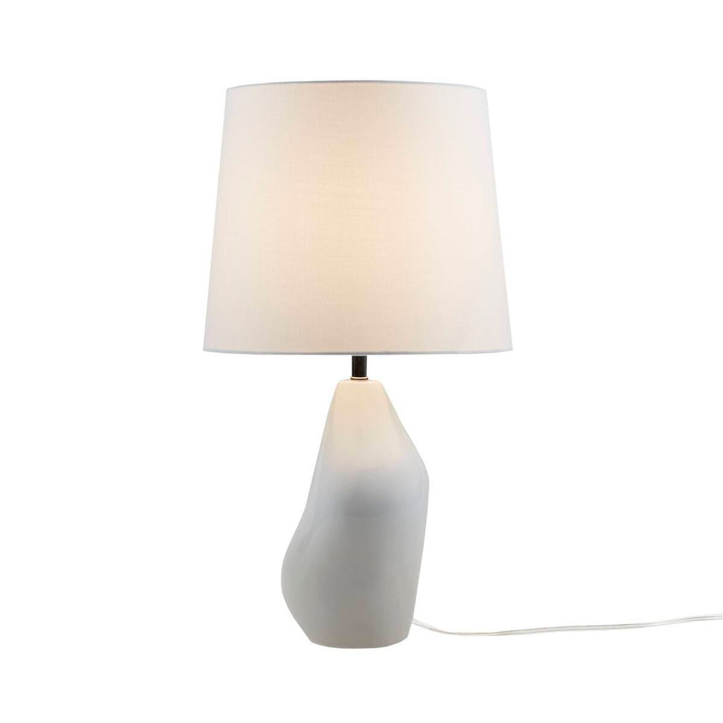 Asymmetrical Ceramic Table Lamp Grey See below