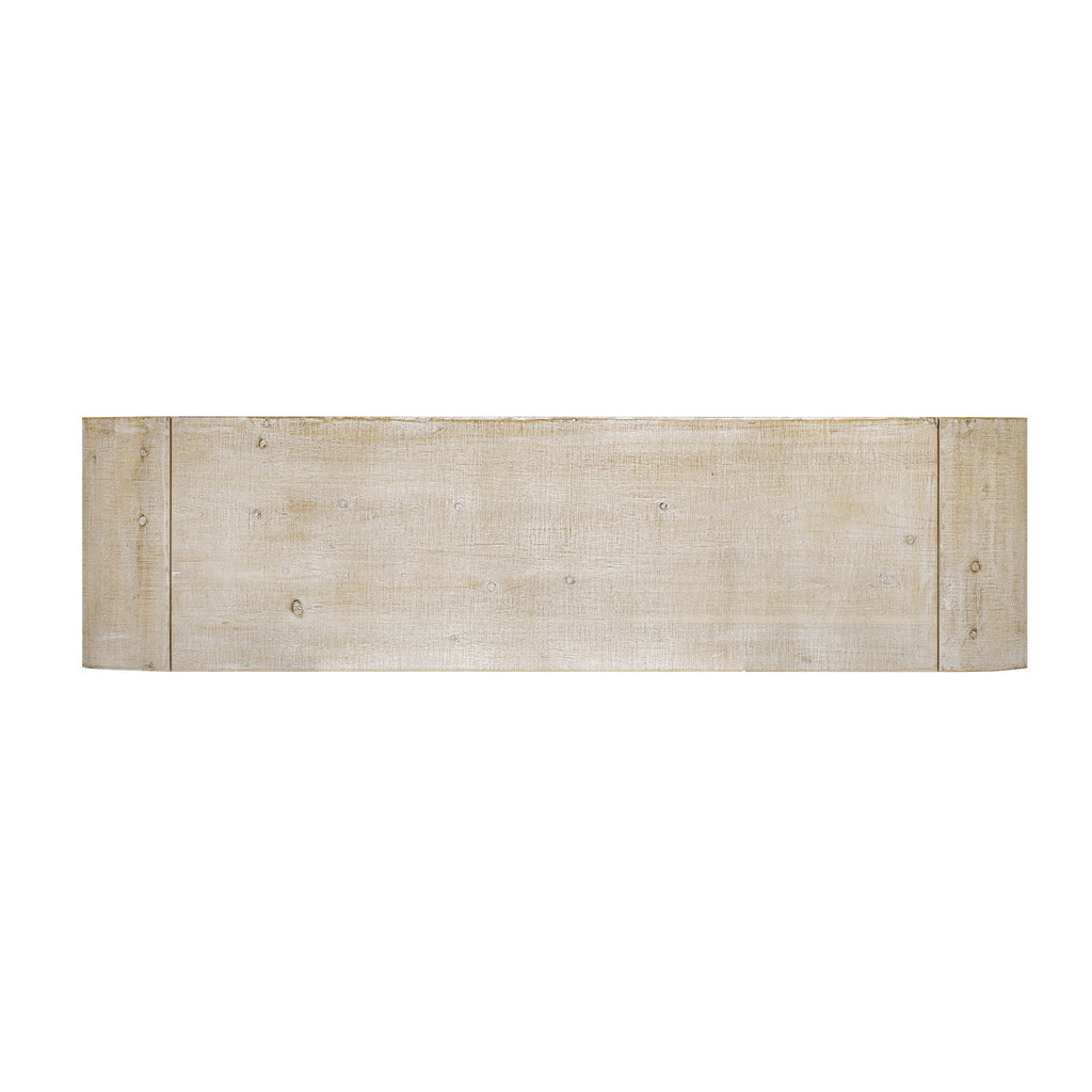 U_Style Versatile console table with Woven Wood Slats and Solid Wood Veneer,Suitable for Entryway, Hallway, Living Room,Foyer,Corridor