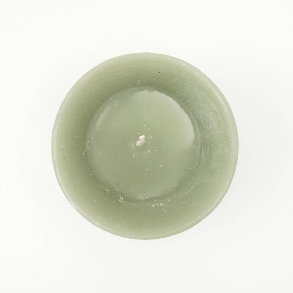Goblet Green Pillar Candle 4'x4' – Elegant Home Décor Candle