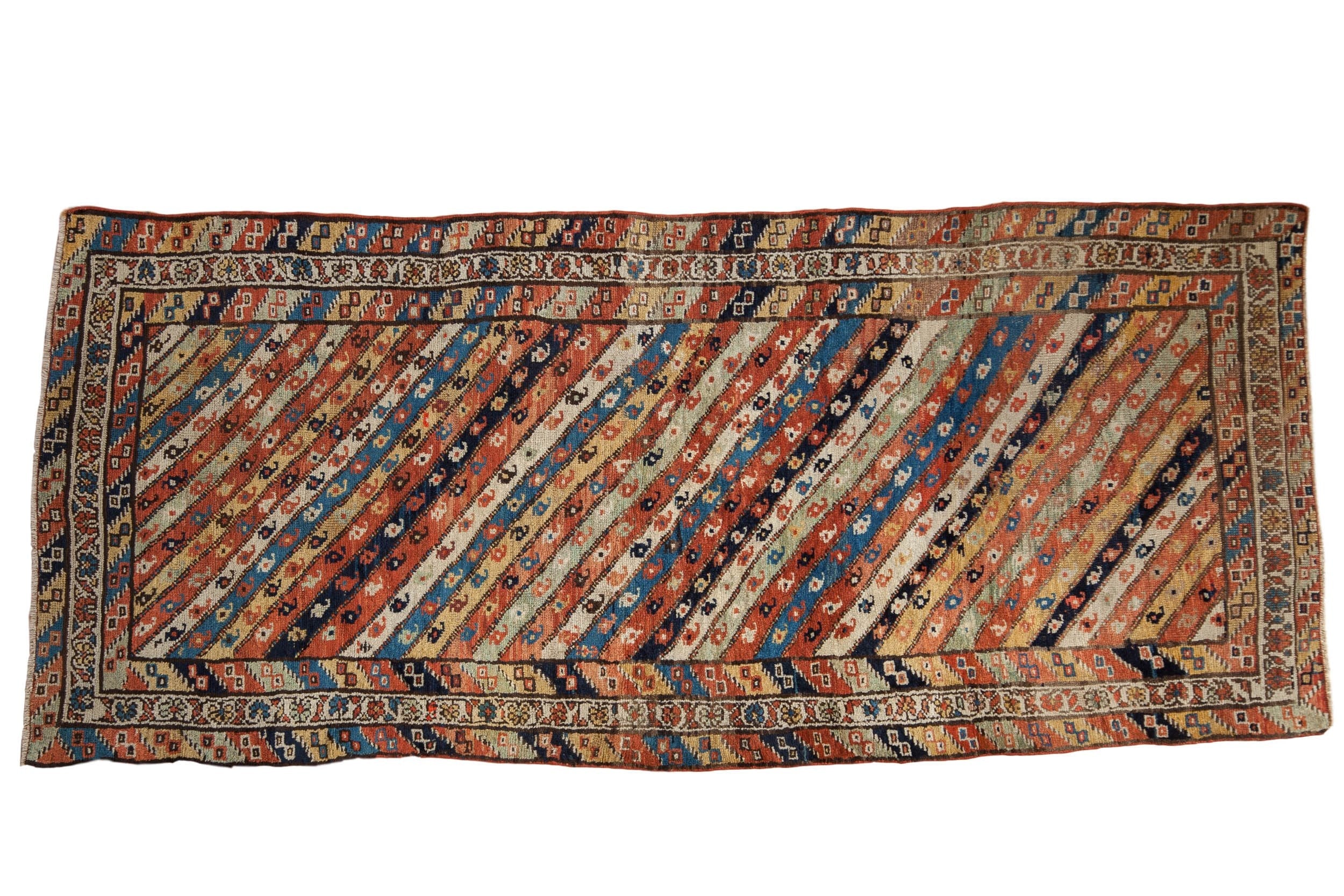 3.5x8.5 Antique Kurdish Rug Runner