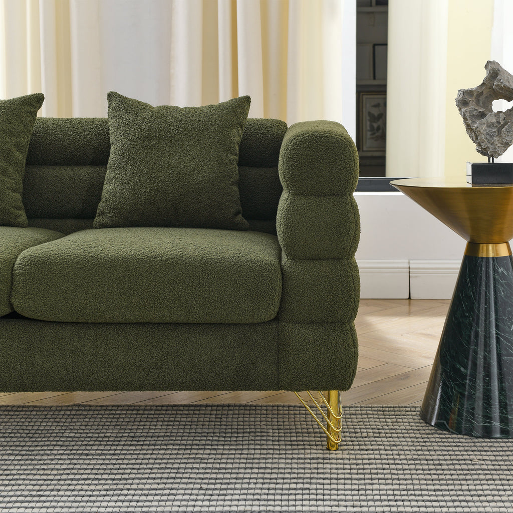 81.5-Inch Oversized Corner Sofa, L-Shaped Sectional Couch,   5-Seater Corner Sofas with 3 Cushions for Living Room, Bedroom, Apartment, Office