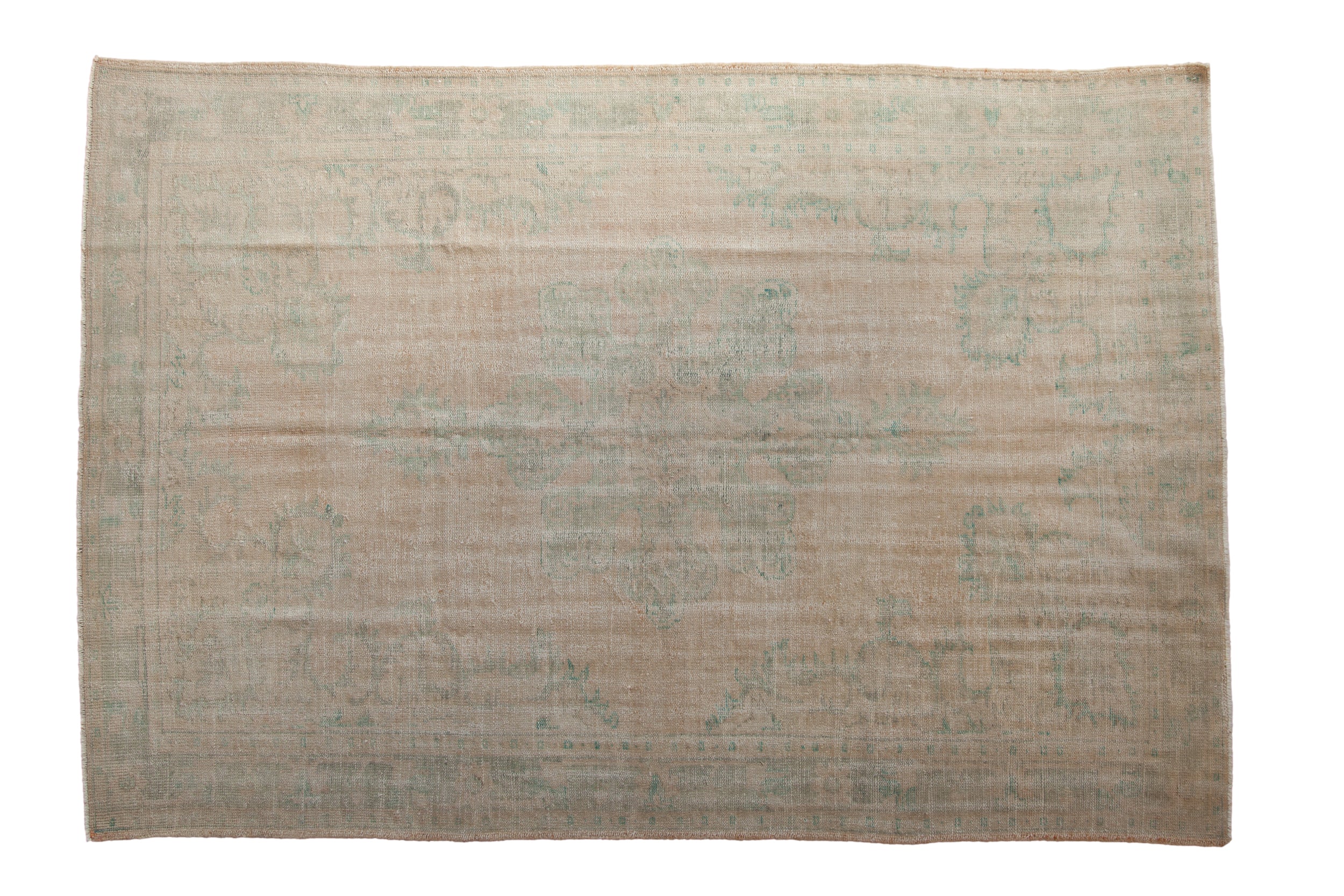 6.5x10 Vintage Distressed Oushak Carpet