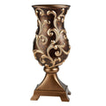19.75" Tall Decorative Vase "Odysseus" Baroque Style w/ Gold Floral Filigree