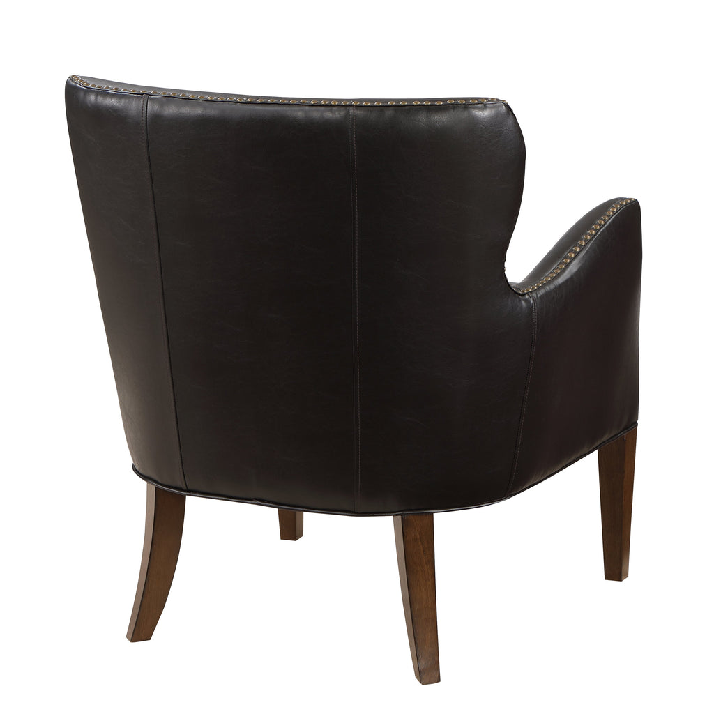 Daniela Deep Brown High Leg Slope Arm Chair