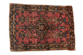2x2.5 Vintage Farahan Sarouk Square Rug Mat