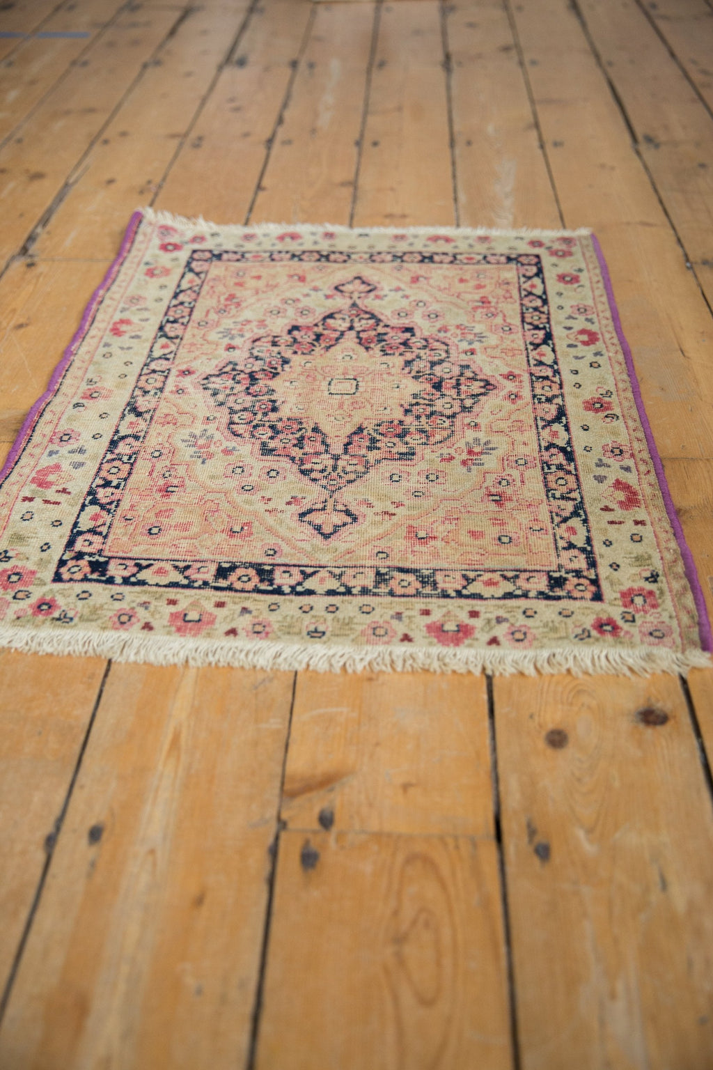 2x2.5 Antique Kerman Square Rug Mat