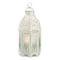 WHITE LATTICE LANTERN