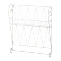 WHITE WIRE WALL SHELF