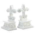 FLEUR-DE-LIS BOOKENDS