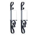 ORNATE CANDLE SCONCE DUO