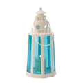 OCEAN BLUE LIGHTHOUSE CANDLE LAMP