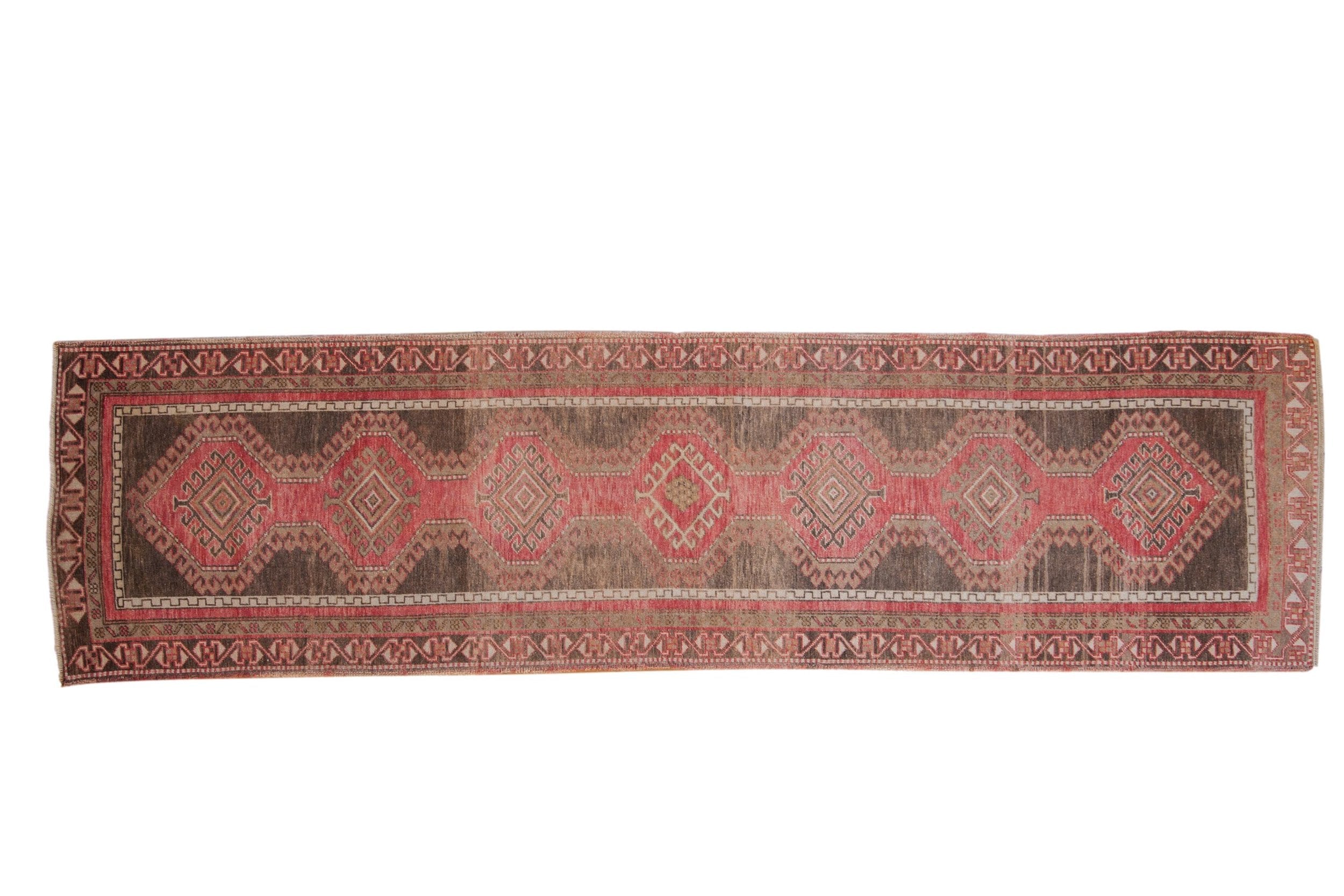 2.5x10 Vintage Distressed Oushak Rug Runner