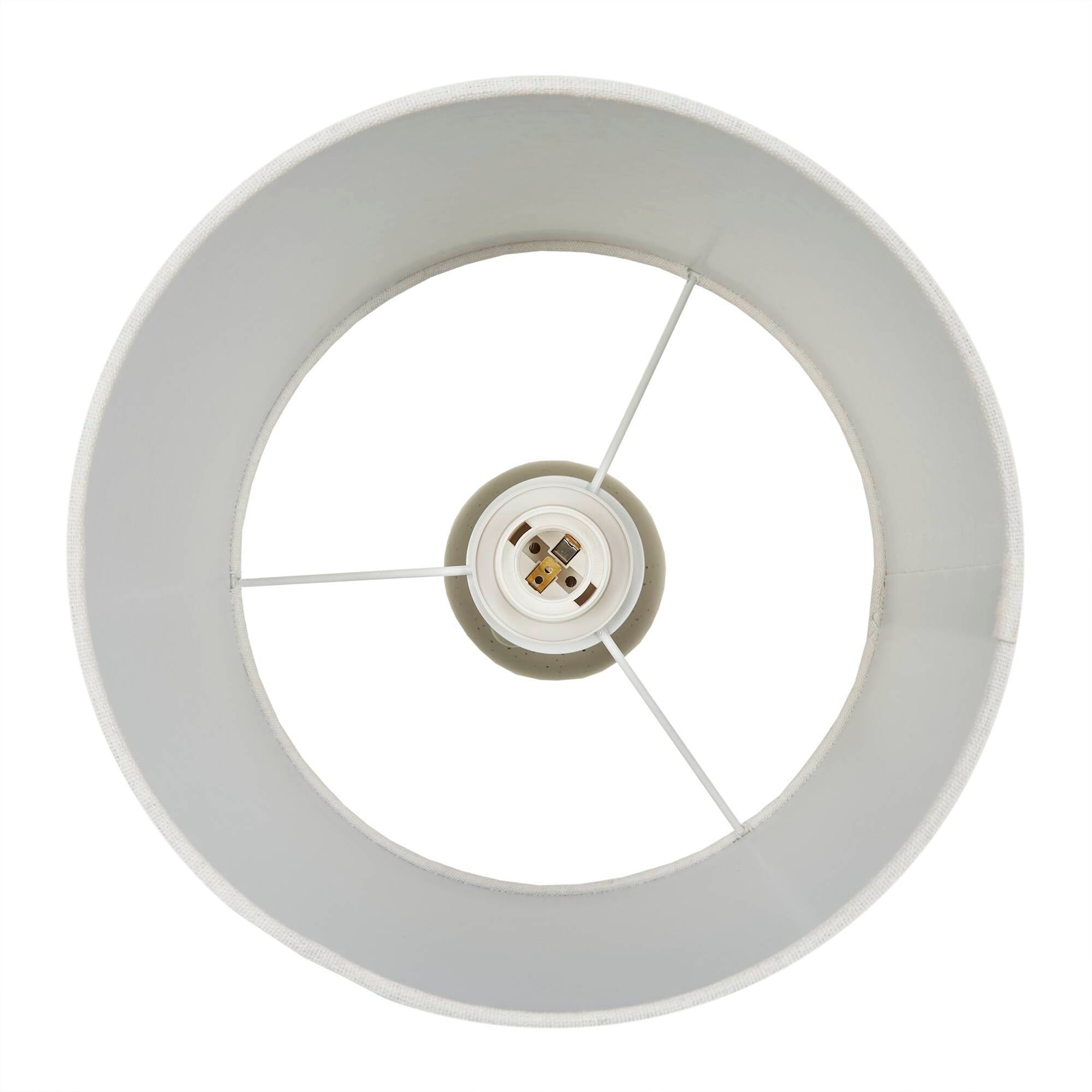 16' Ceramic Table Lamp Cream See below
