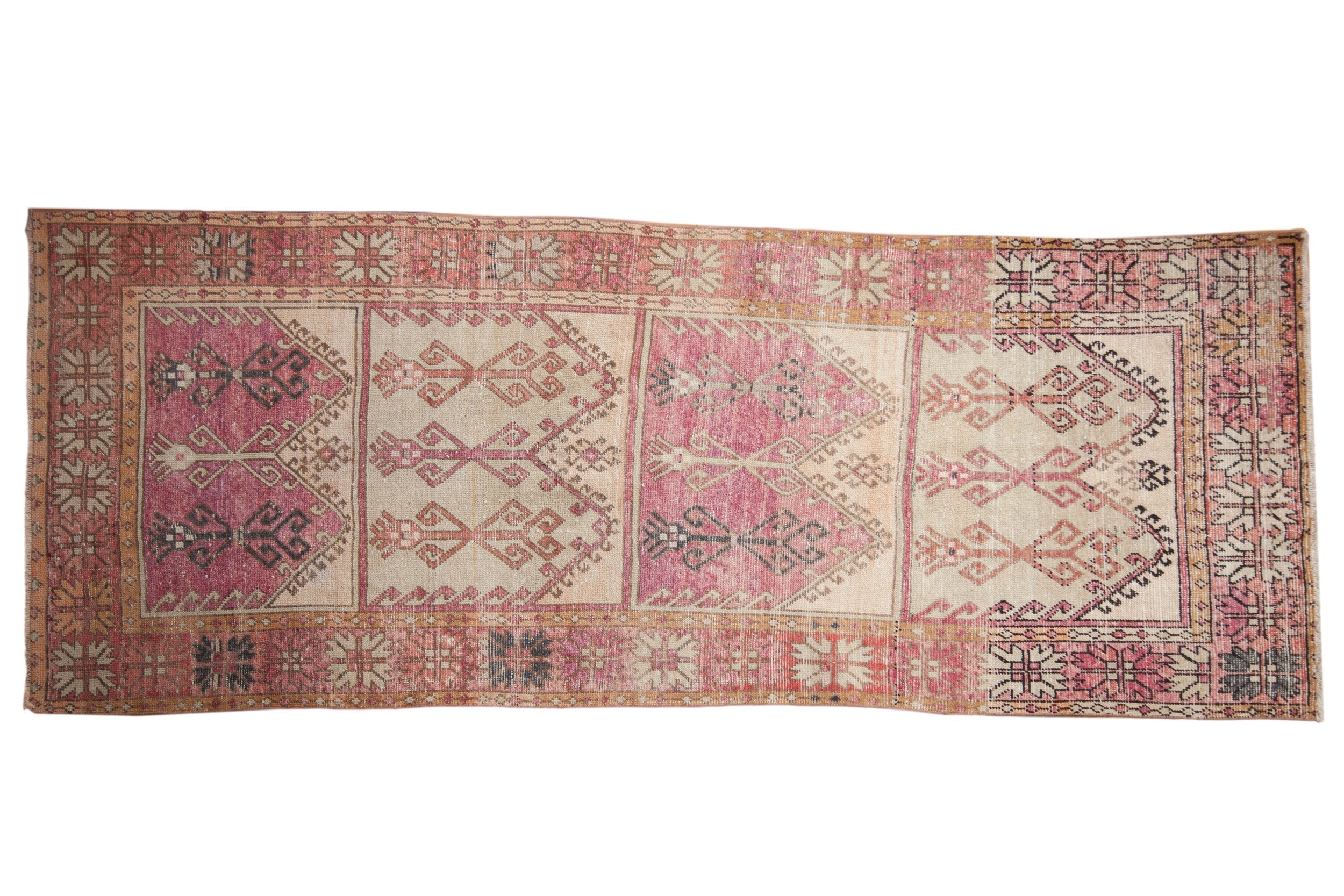 4.5x11.5 Vintage Distressed Oushak Rug Runner