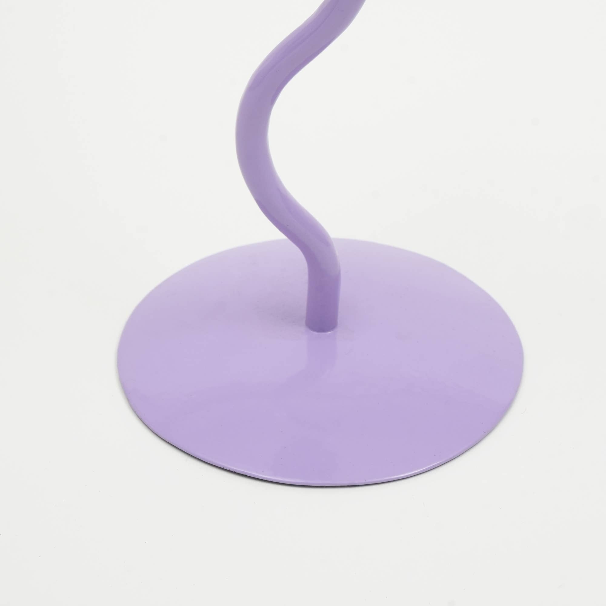Home Décor Groovy Glow Lilac Candle Holder - Stylish 4x10 Inch Decorative Candle Holder for Living Room & Home Accents