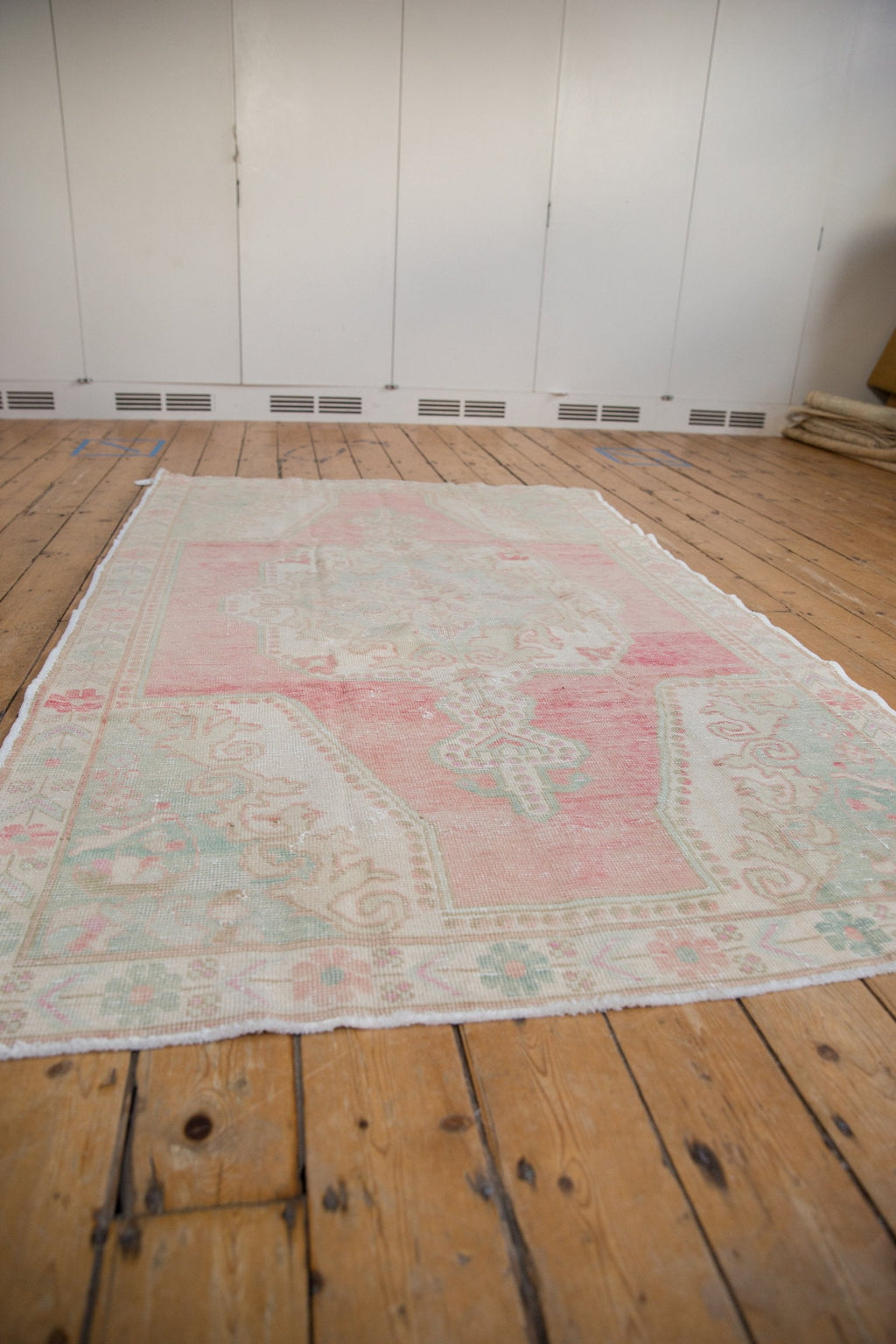 4.5x8 Vintage Distressed Oushak Rug Runner