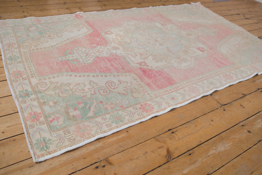 4.5x8 Vintage Distressed Oushak Rug Runner