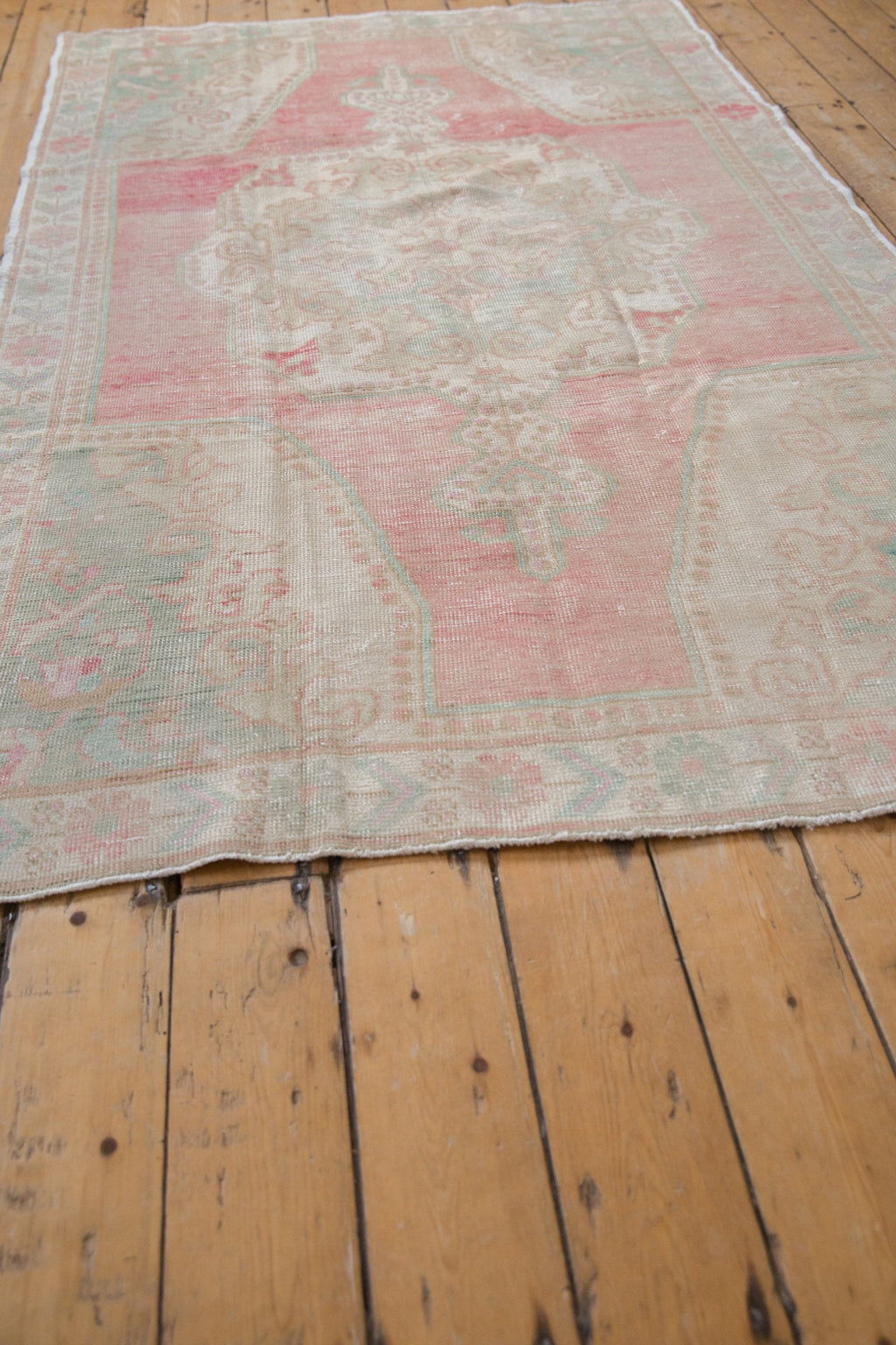 4.5x8 Vintage Distressed Oushak Rug Runner