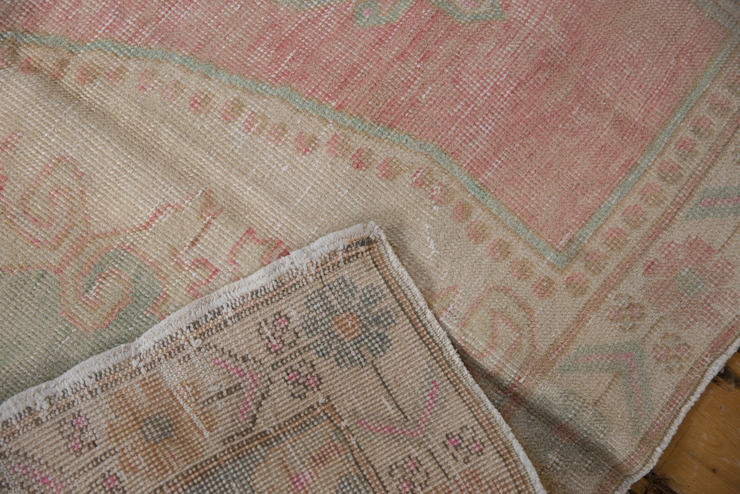 4.5x8 Vintage Distressed Oushak Rug Runner