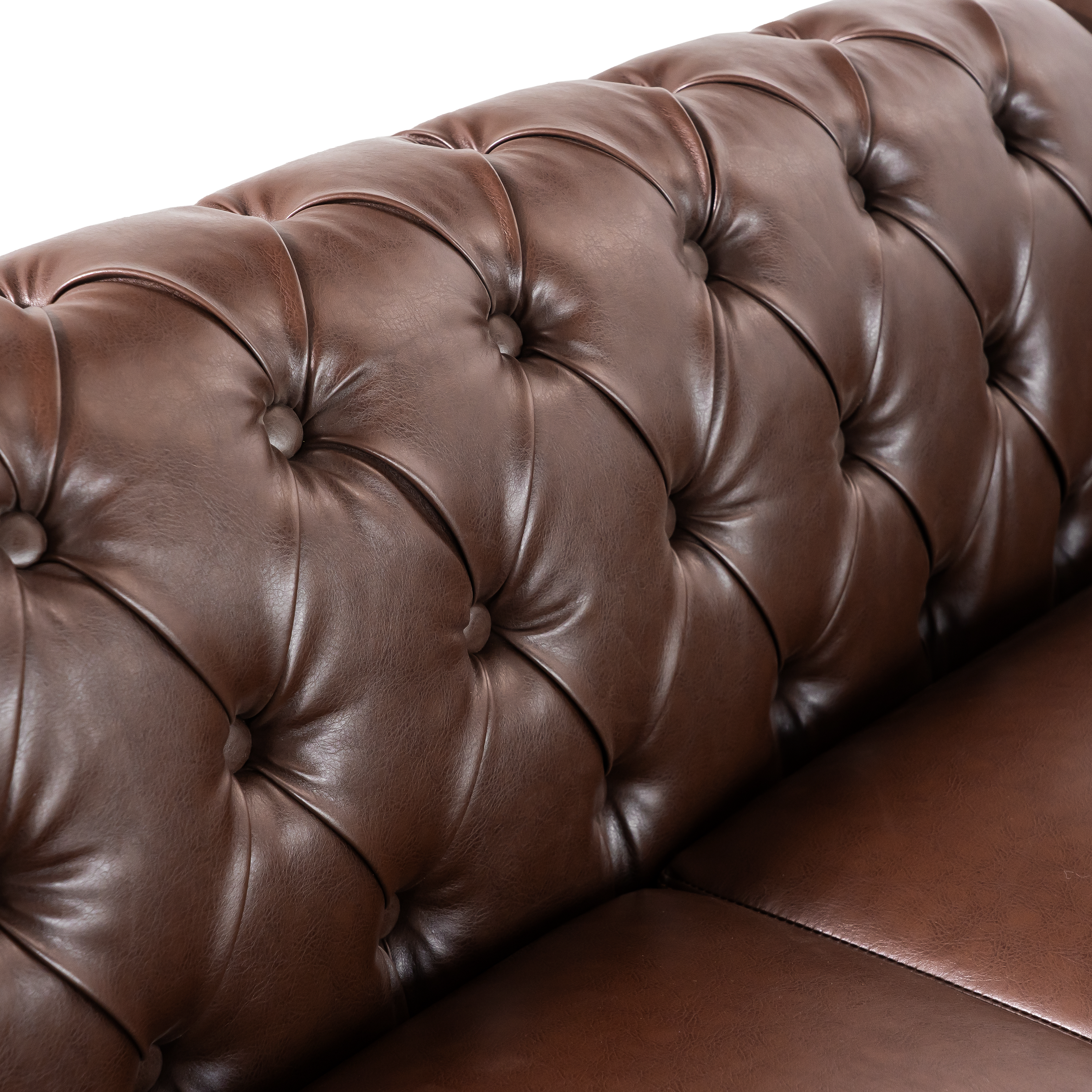 Mirod Comfy Large Sectional Sofa with Wooden Legs, Retro Style for Living Room