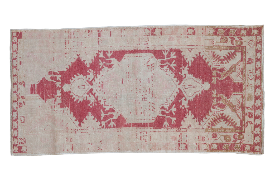 3x6 Vintage Distressed Oushak Rug Runner