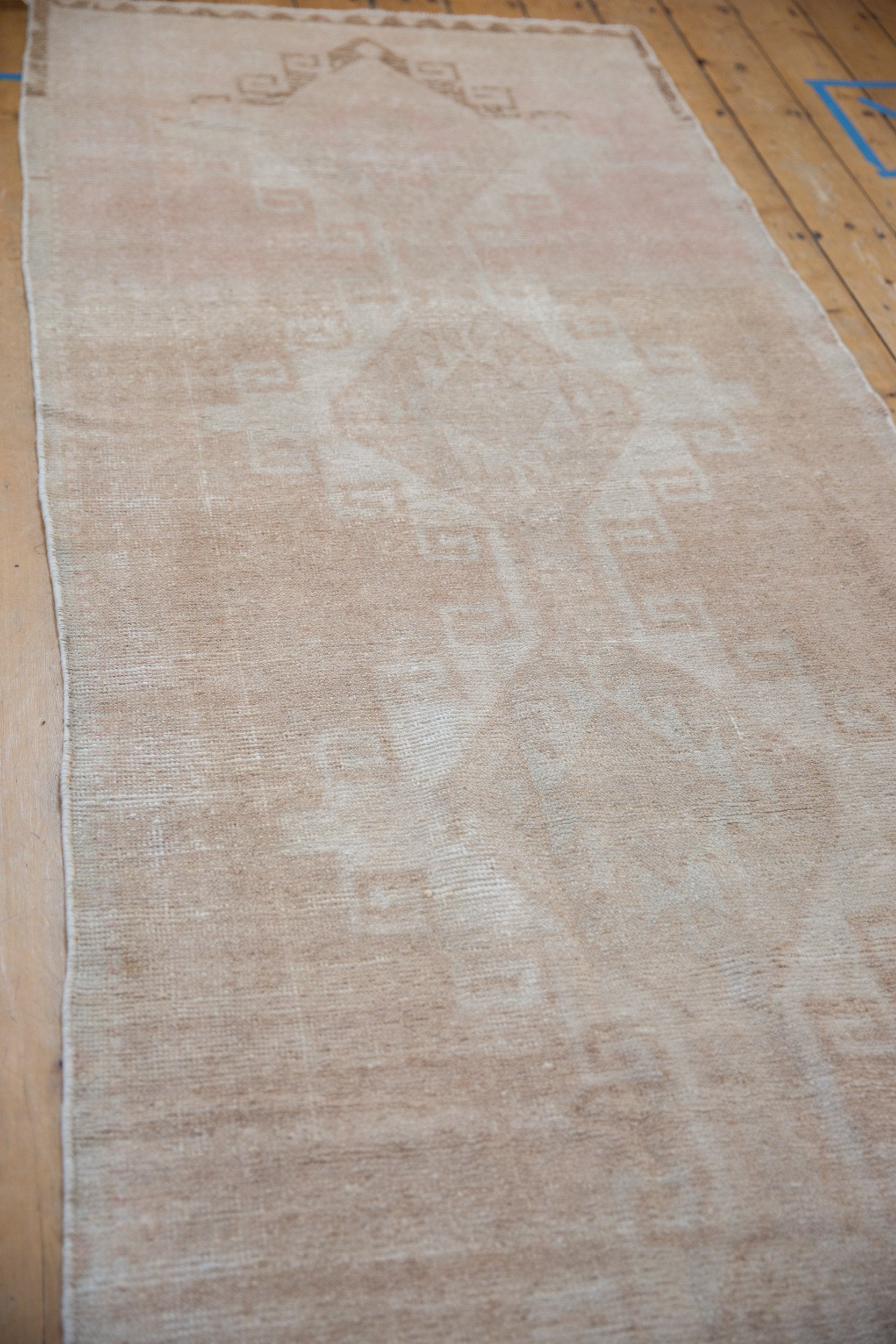 3.5x12.5 Vintage Distressed Oushak Rug Runner
