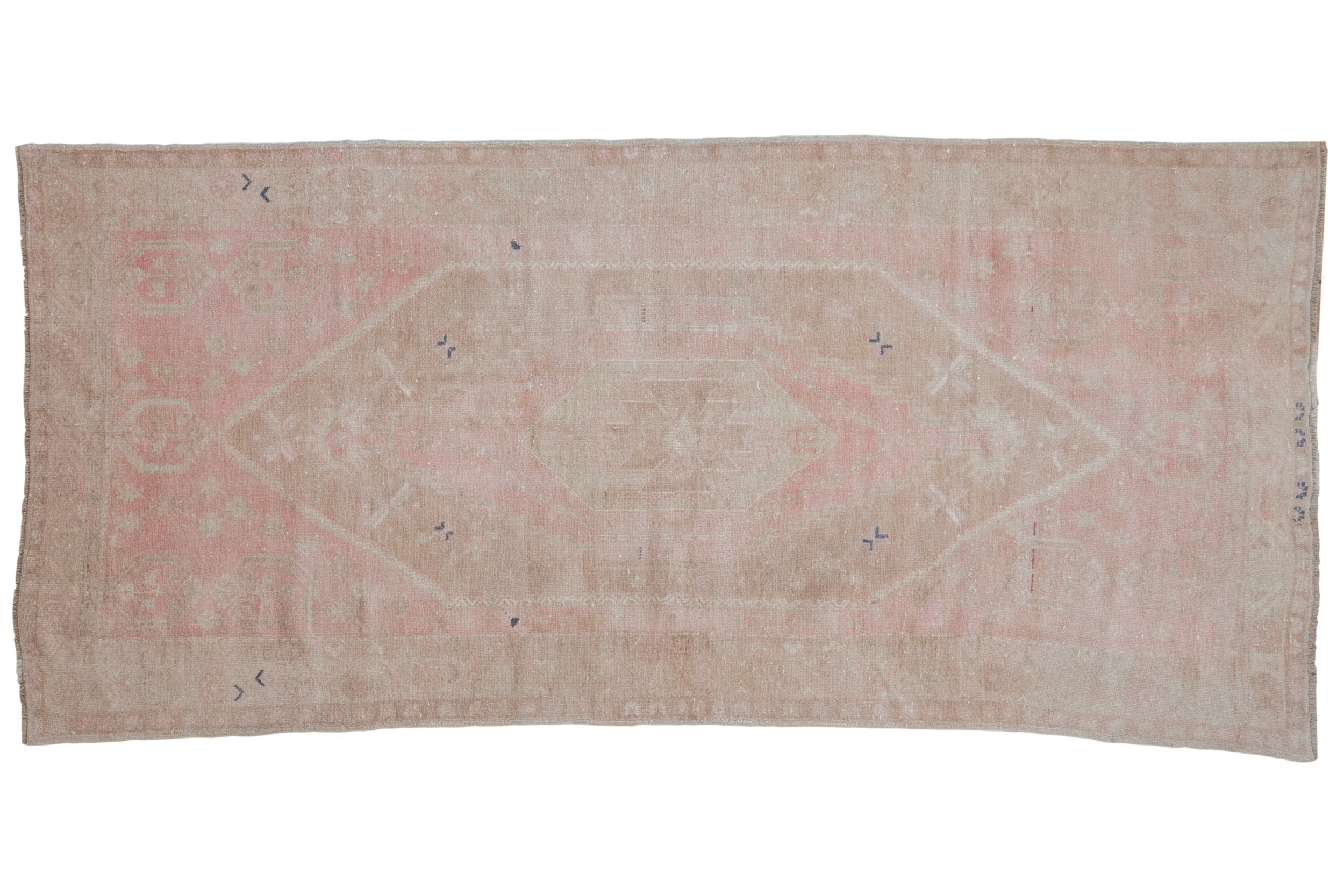 4x8 Vintage Distressed Oushak Rug Runner