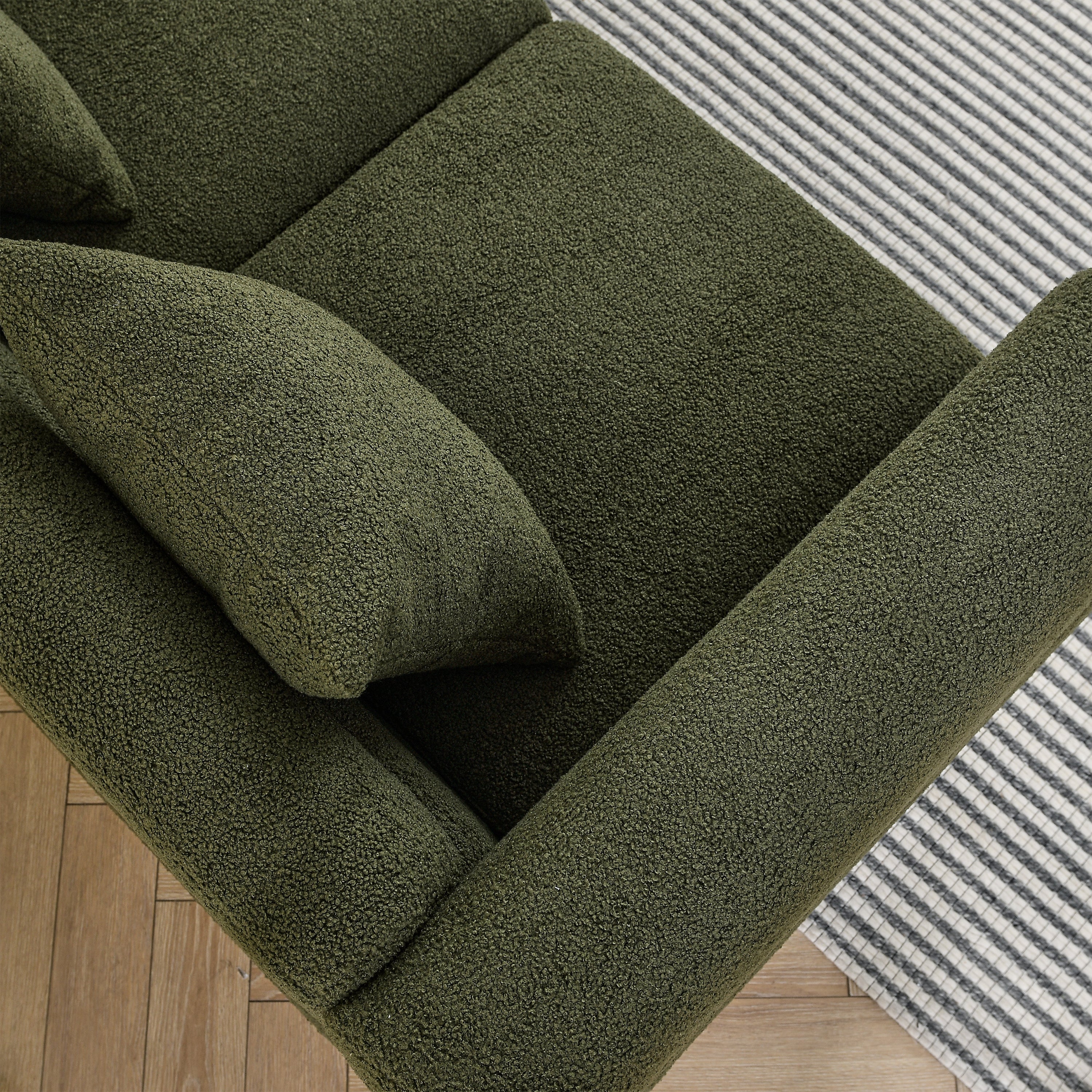 81.5-Inch Oversized Corner Sofa, L-Shaped Sectional Couch,   5-Seater Corner Sofas with 3 Cushions for Living Room, Bedroom, Apartment, Office