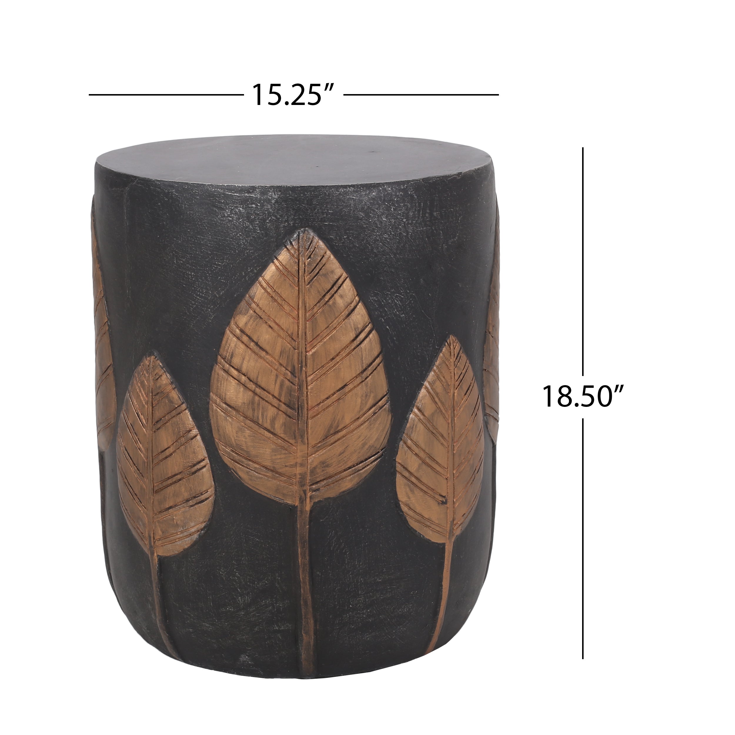 Outdoor LightWeight Concrete Side Table,Copper_73440.00