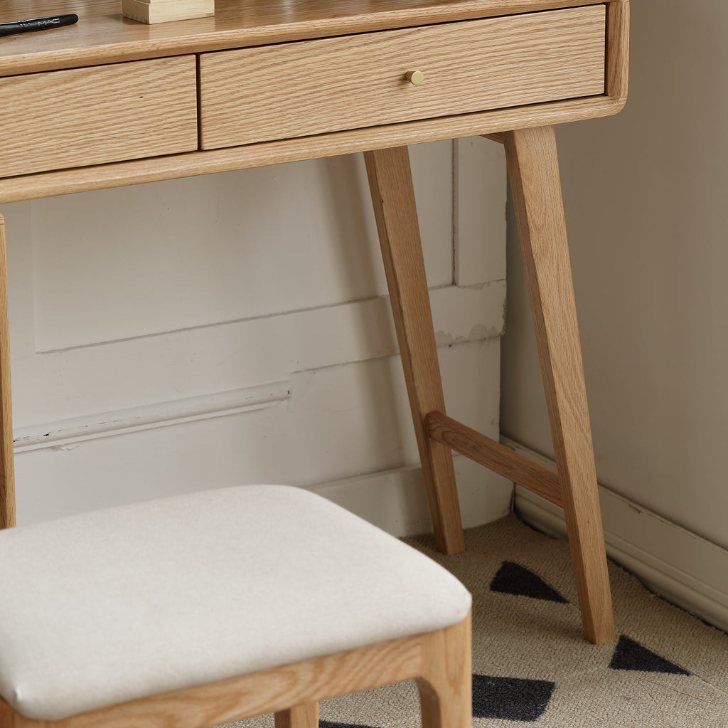 Dresser Table dresser 100% solid oak table table desk top table dresser compact dresser accessories storage width 90cm storage drawer natural wood natural