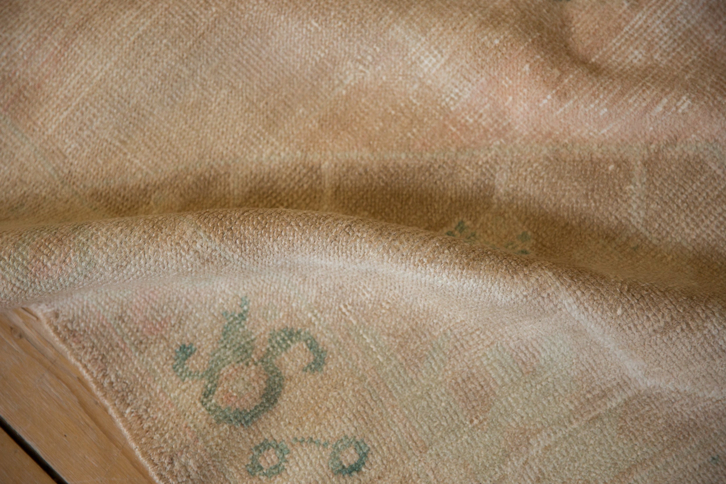 4x9.5 Vintage Distressed Oushak Rug Runner