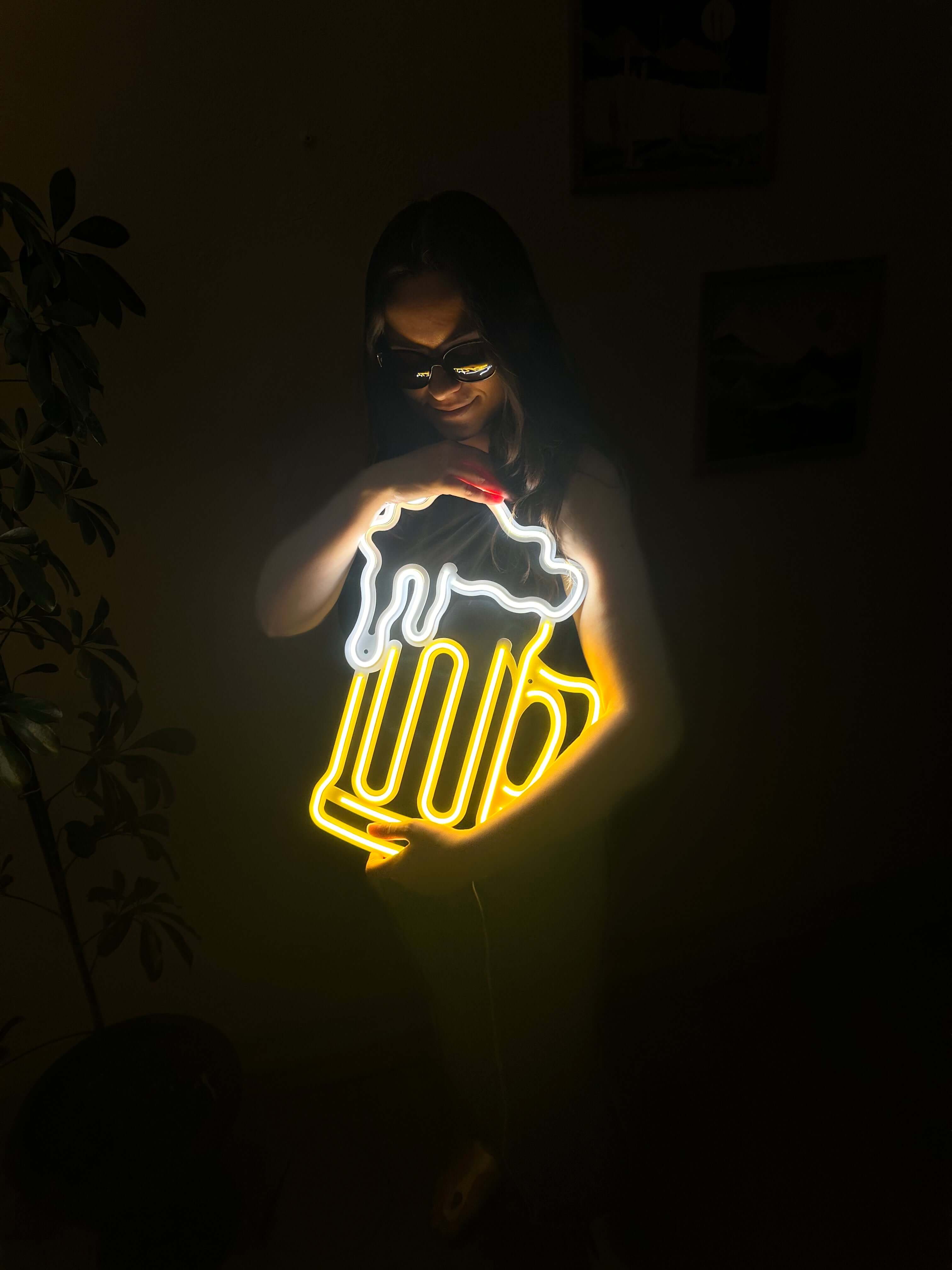 Beer Neon Metal Sign