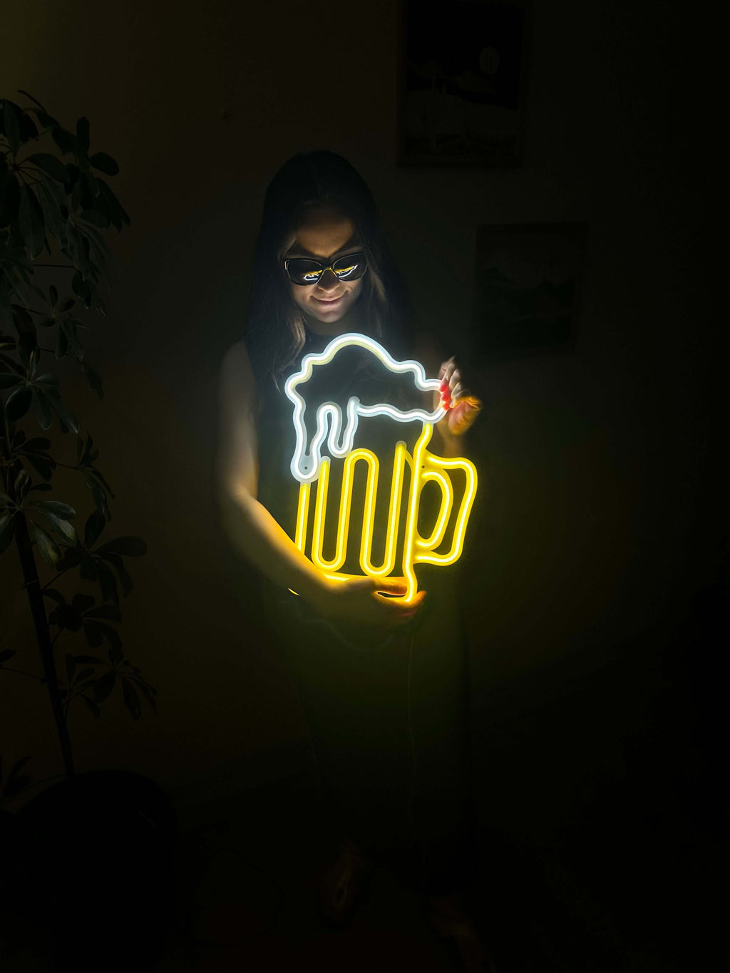 Beer Neon Metal Sign