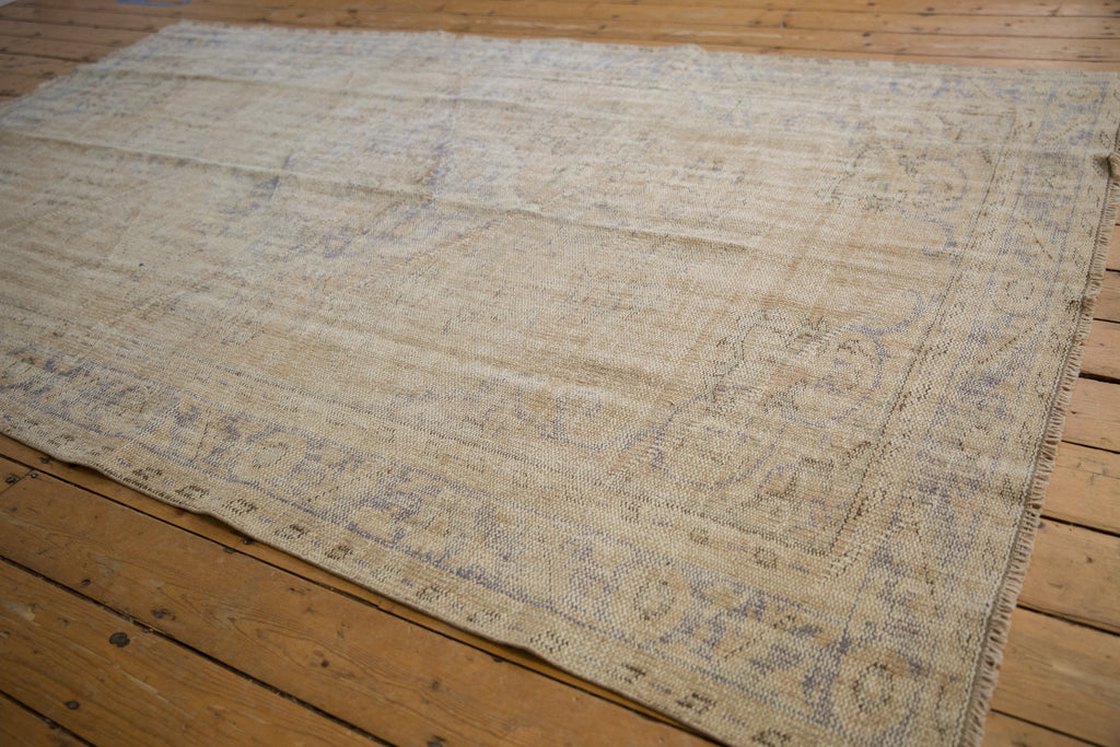 5.5x9.5 Vintage Distressed Oushak Carpet