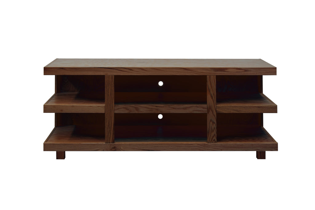 Laurel Canyon 64 inch TV Stand for TVs up to 70 inches, No Assembly Required, Oak Bourbon Finish