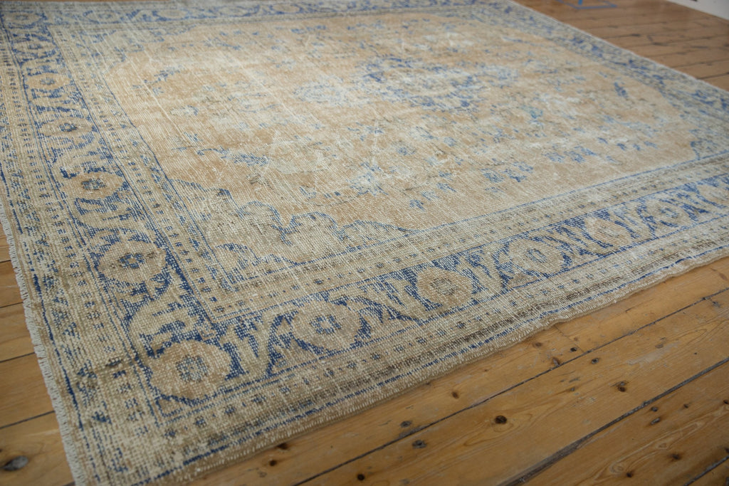 7.5x9 Vintage Distressed Oushak Carpet