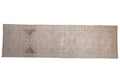 3.5x11.5 Vintage Distressed Oushak Rug Runner