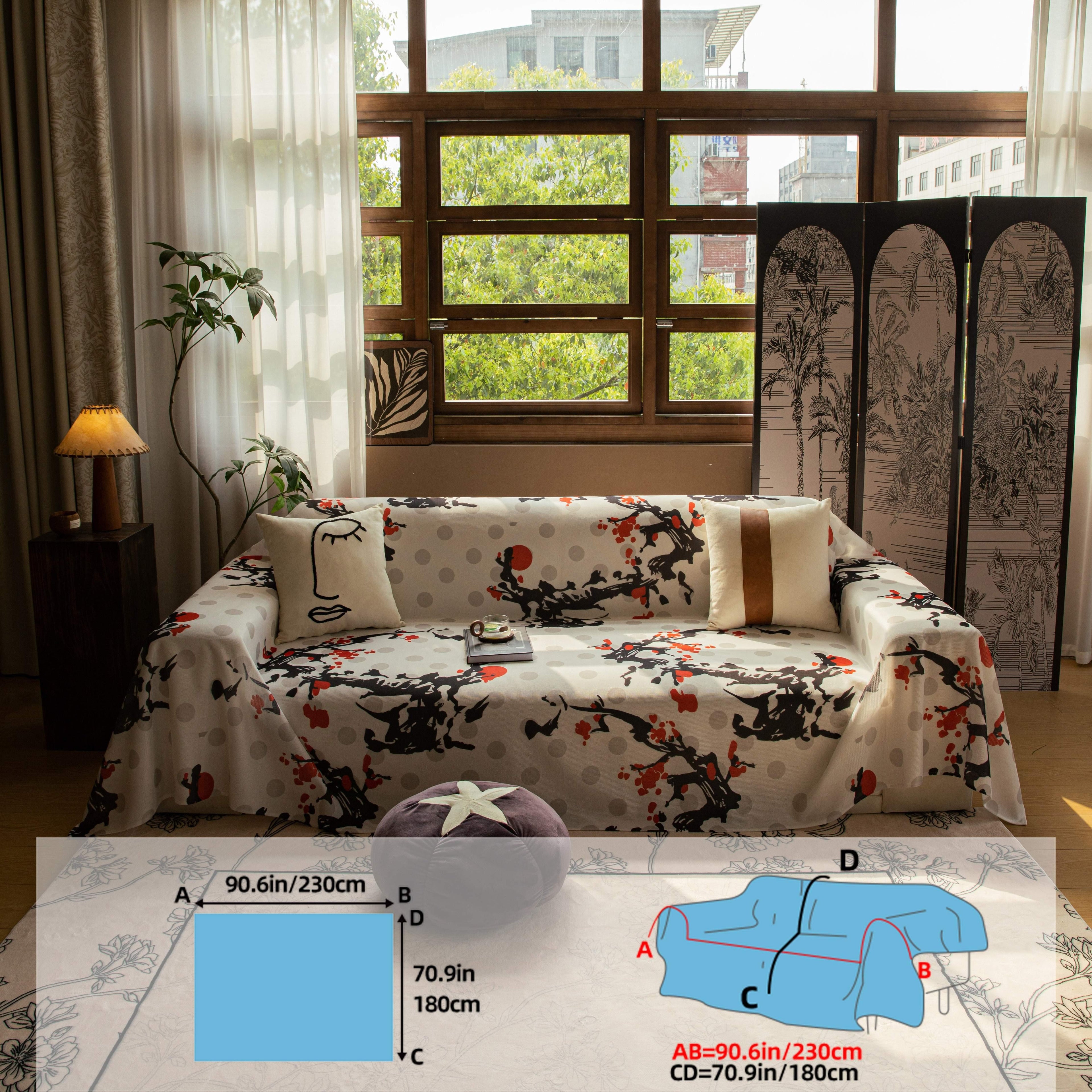 Ice Silk Extra Large Sofa Cover| Fully Protection & Cool Experience