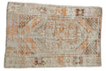 2.5x4 Vintage Distressed Oushak Rug