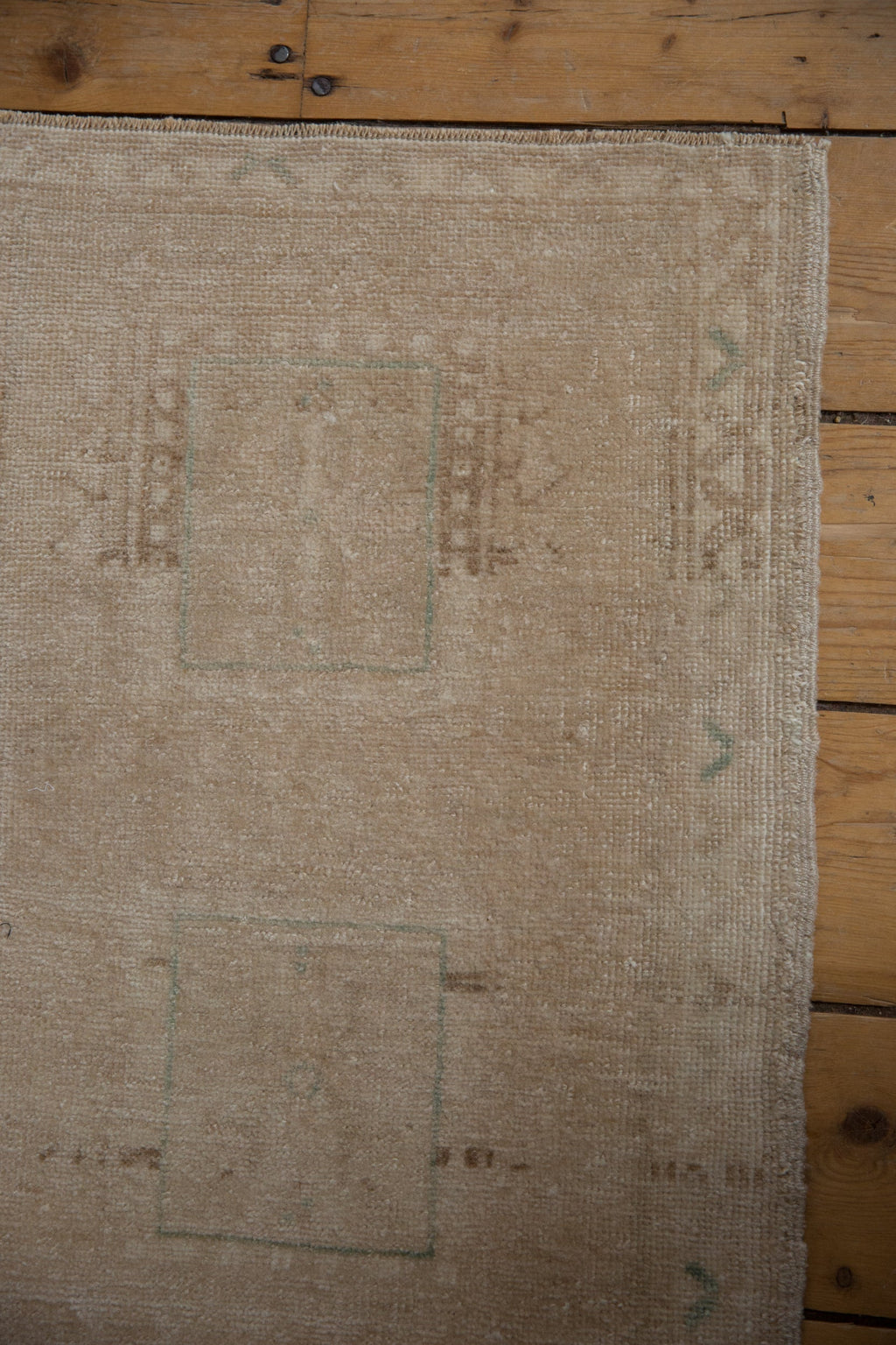 1.5x3 Vintage Distressed Oushak Rug Mat