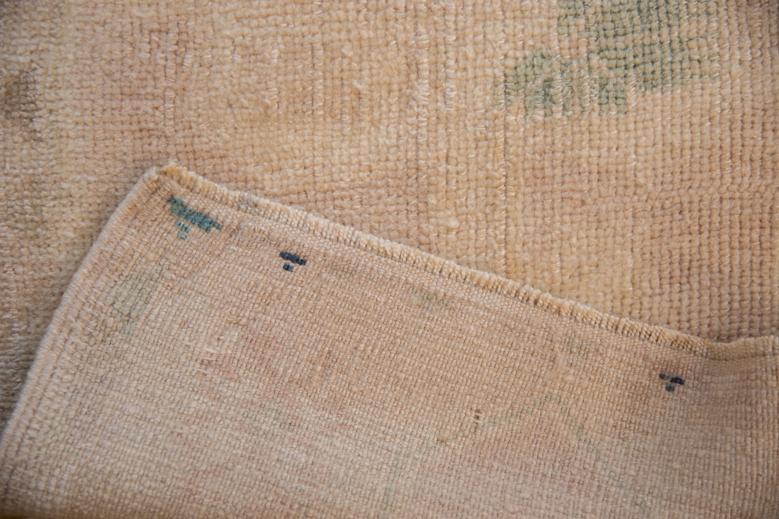 1.5x3.5 Vintage Distressed Oushak Rug Mat Runner