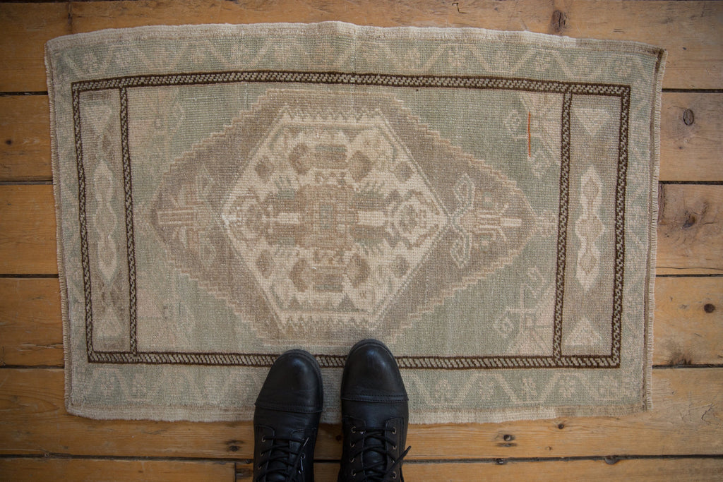2x3 Vintage Distressed Oushak Rug Mat