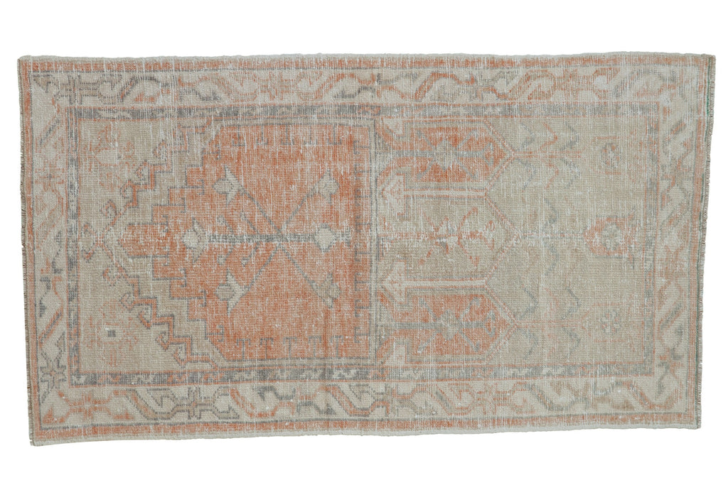 2.5x5 Vintage Distressed Oushak Rug Runner