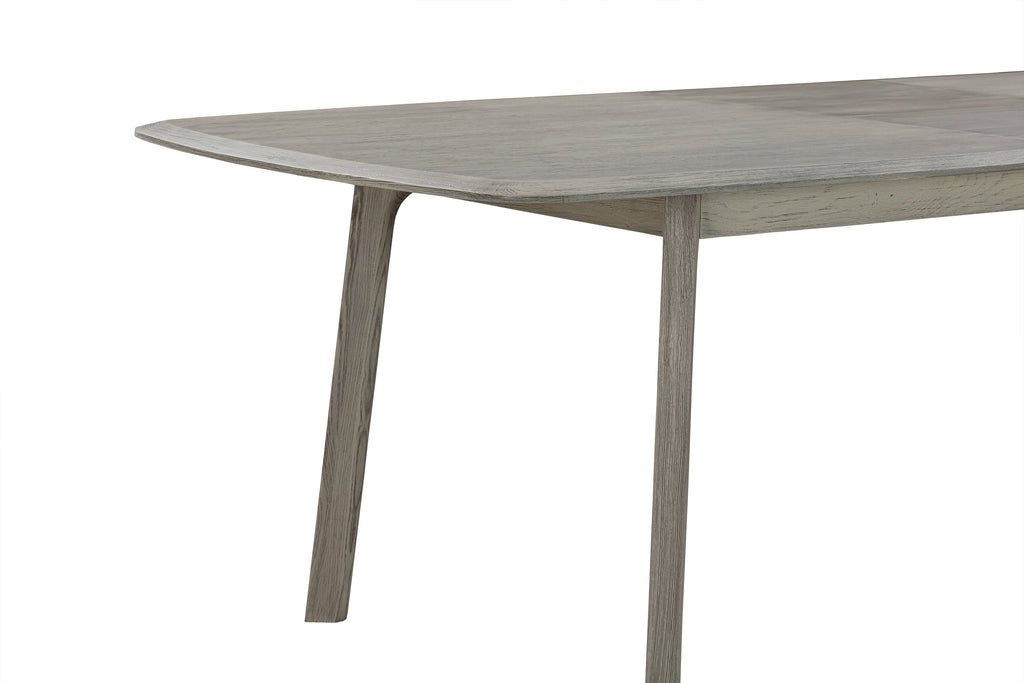 Holland Extendable Rectangle 98' Dining Table in Gray Oak