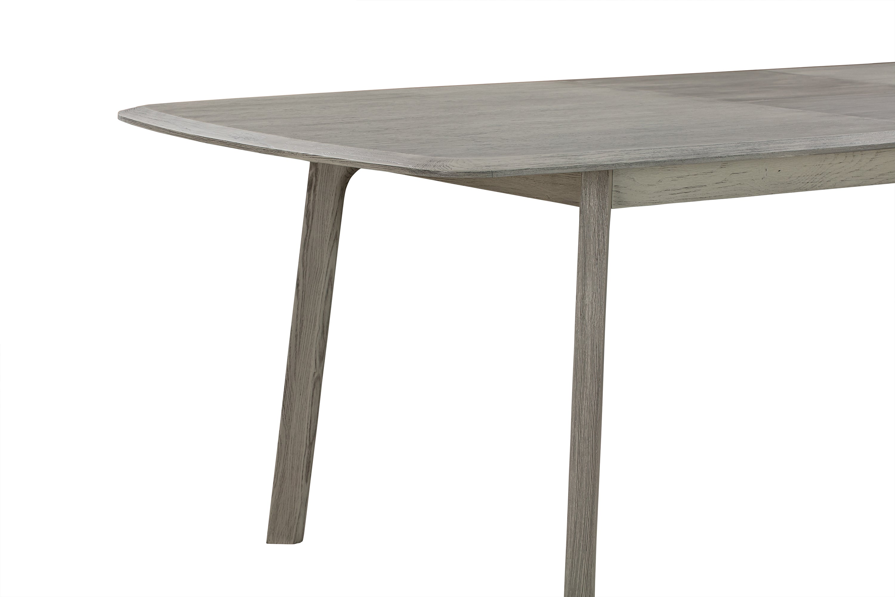 Holland Extendable Rectangle 98' Dining Table in Gray Oak