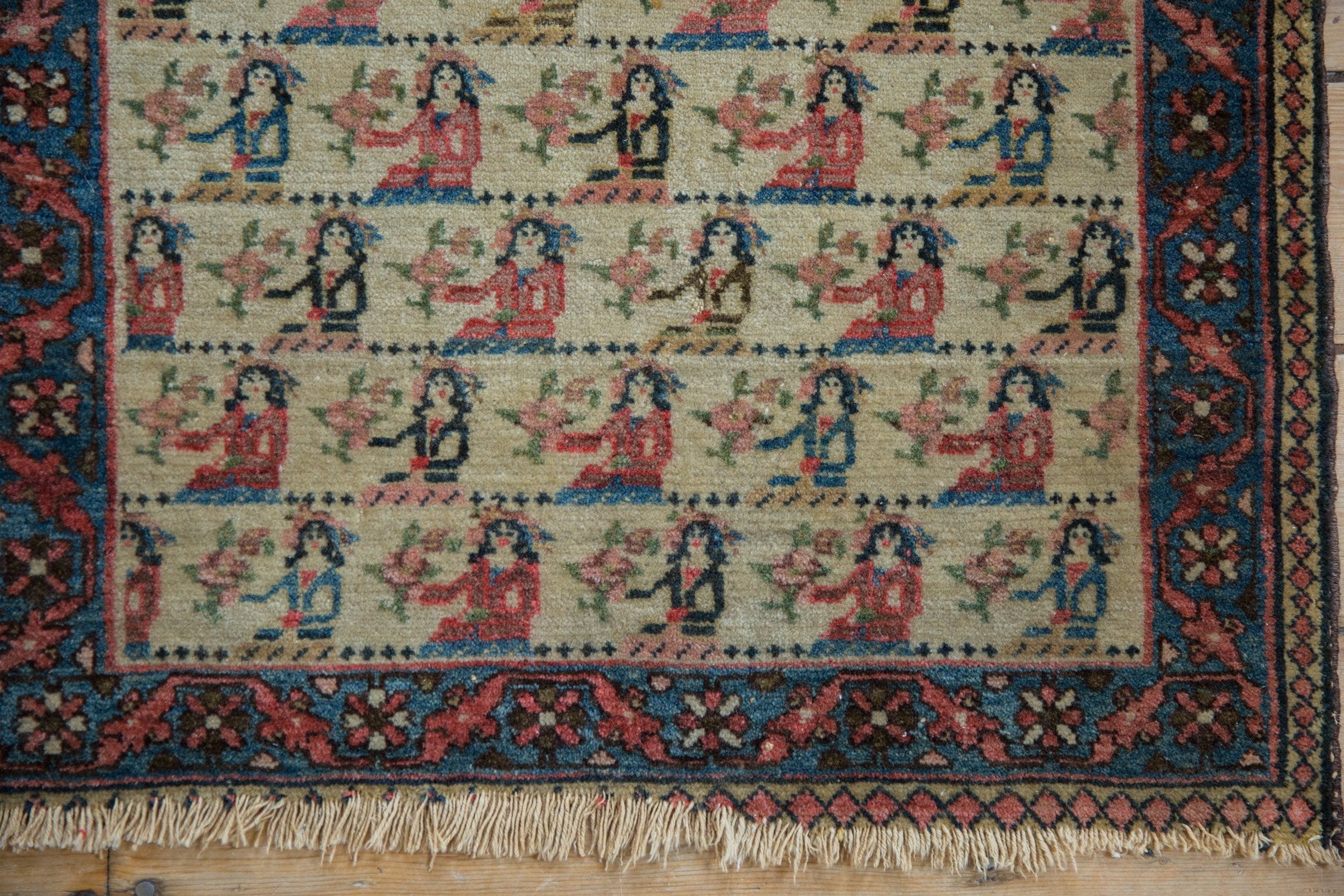 1.5x2.5 Vintage Bagface Northwest Persian Rug Mat