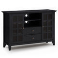 Acadian - Tall TV Media Stand - Black