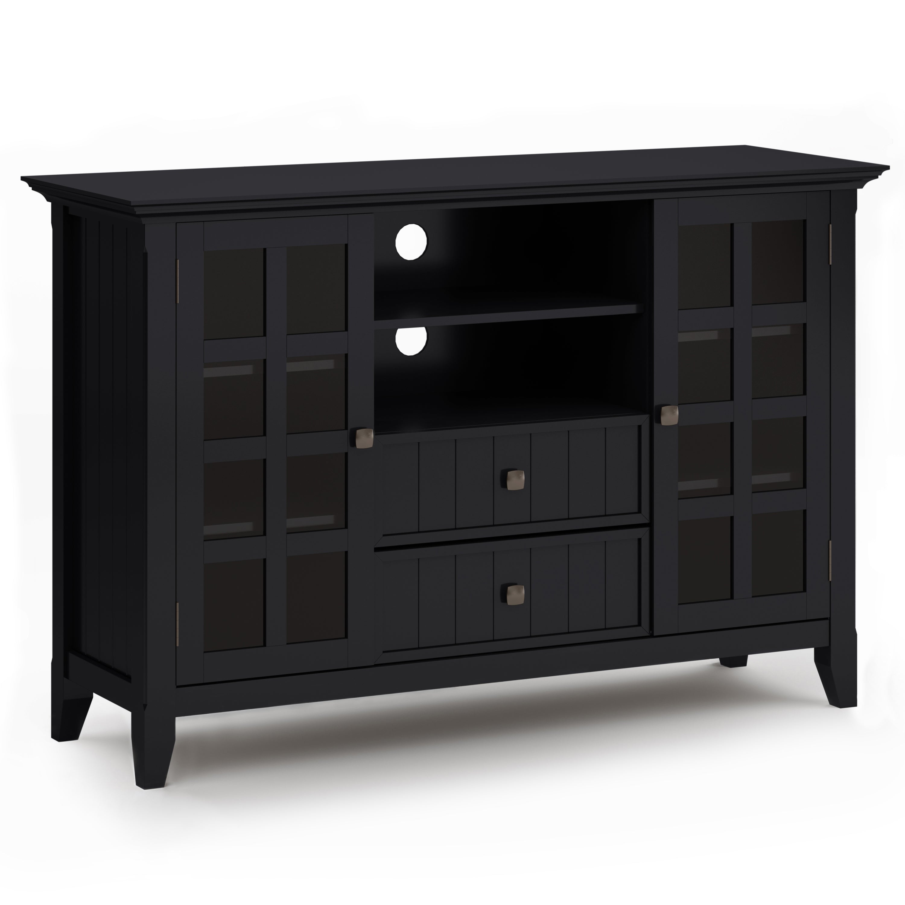 Acadian - Tall TV Media Stand - Black